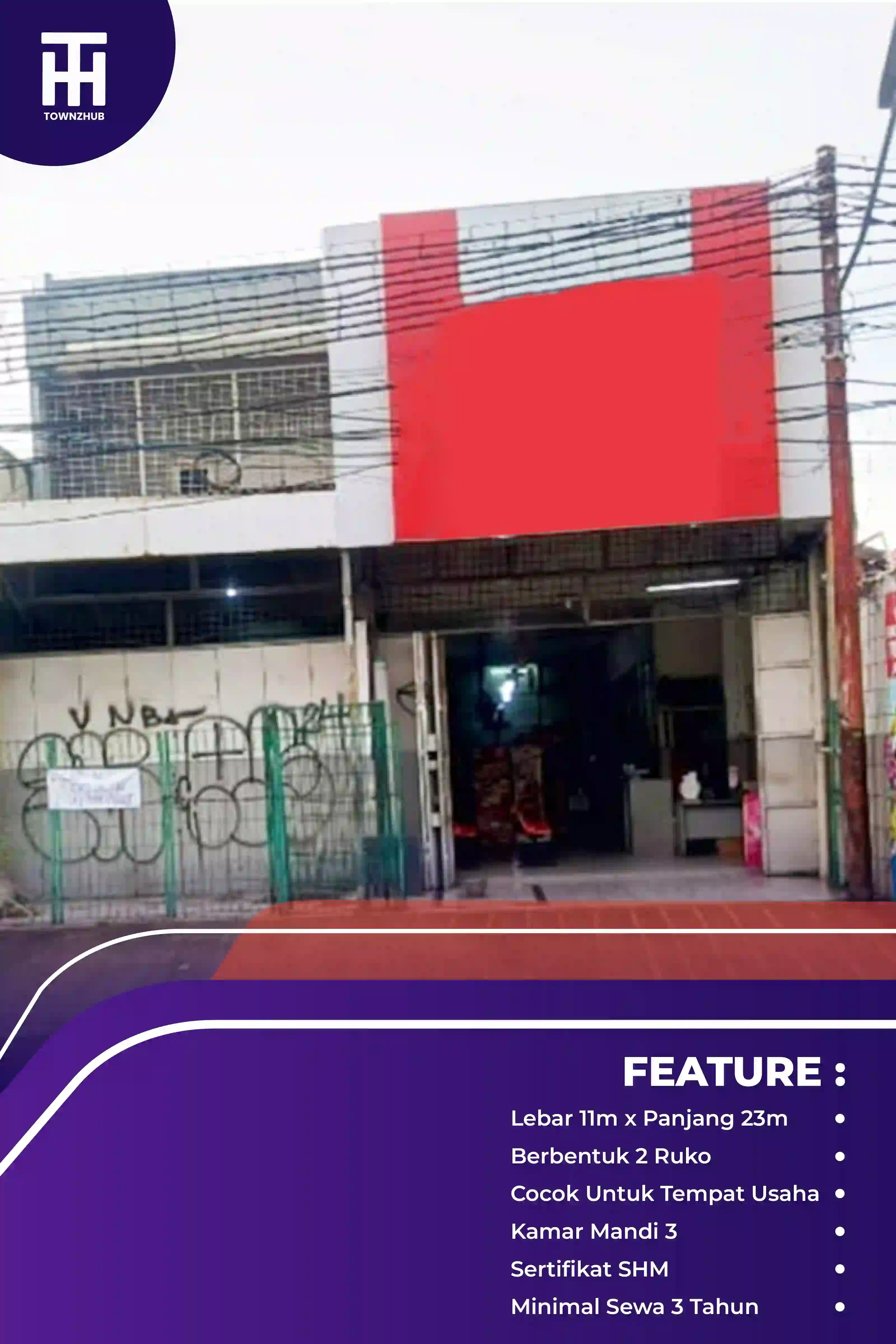 thumbnail DIJUAL/SEWA Ruko Kalimalang – Tepat Sebelah Pintu Tol Becak Kayu! Lokasi Super Strategis